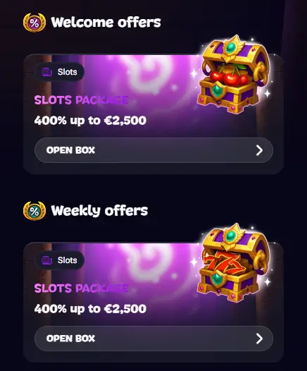 Ofertas de boas-vindas do Gxmble Casino com bônus de slots de até R$ 12.500 e promoções semanais